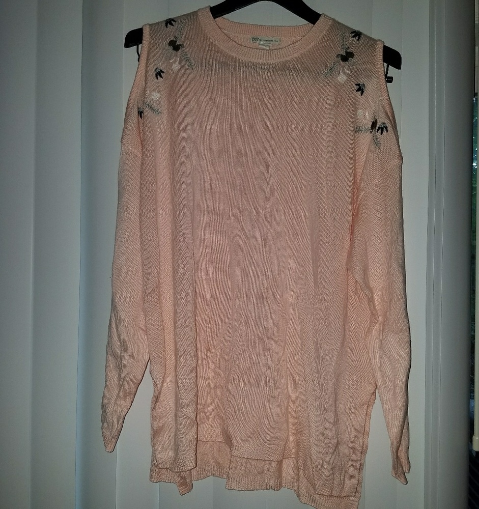 Cato cold shoulder sweater.